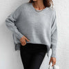 Sweatshirt oversized femme en tricot doux - pull décontracté pour vos sorties et moments de détente