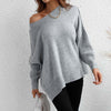 Sweatshirt oversized femme en tricot doux - pull décontracté pour vos sorties et moments de détente