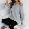 Sweatshirt oversized femme en tricot doux - pull décontracté pour vos sorties et moments de détente