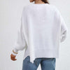 Sweatshirt oversized femme en tricot doux - pull décontracté pour vos sorties et moments de détente