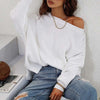 Sweatshirt oversized femme en tricot doux - pull décontracté pour vos sorties et moments de détente