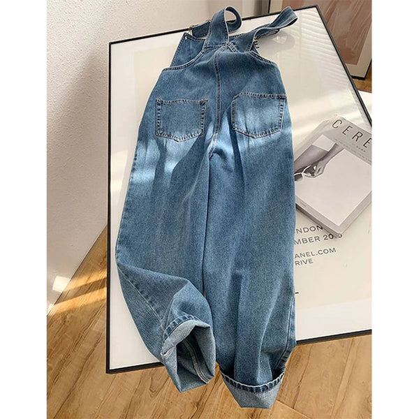 Salopette en denim pour femmes, style vintage, bleu - mode décontractée pour toutes les occasions