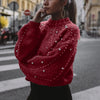 Pull oversized tricoté - vêtements en maille embellis pour femmes