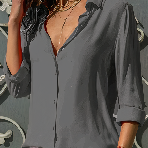 Blouse en chiffon pour femmes - chemisier chic pour le quotidien et le bureau