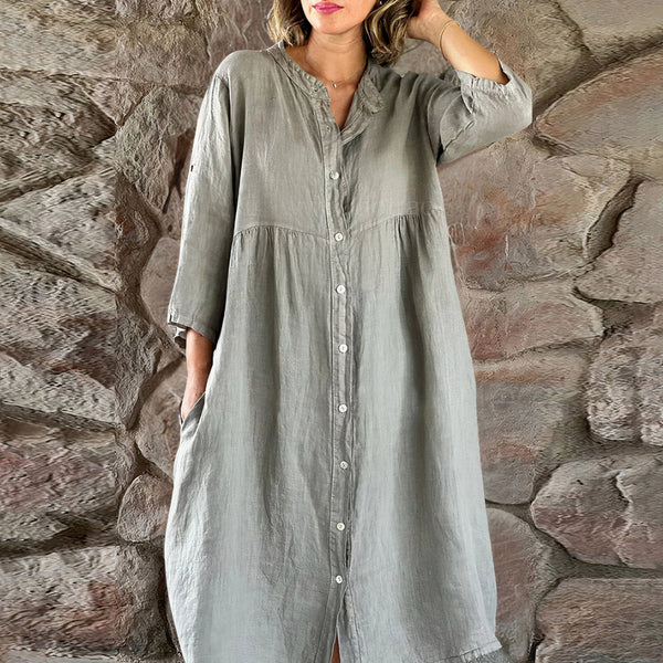 Robeca midi pour femmes avec boutons - une allure chic et décontractée pour vos journées