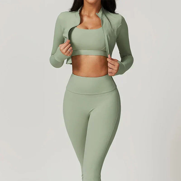 Ensemble de sport femme en 2 pièces - activewear sculptant pour l'entraînement et le yoga