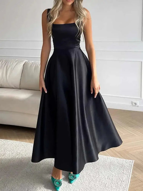 Robe midi sophistiquée - tenue élégante pour femmes