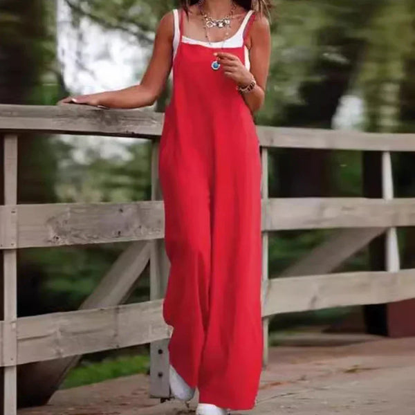 Salopette en lin femme - tenue décontractée au style chic