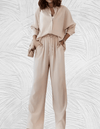 Ensemble blouse et pantalon large en 2 pièces - le chic au féminin