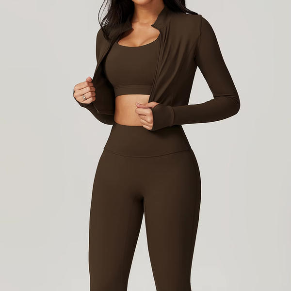 Ensemble de sport femme en 2 pièces - activewear sculptant pour l'entraînement et le yoga
