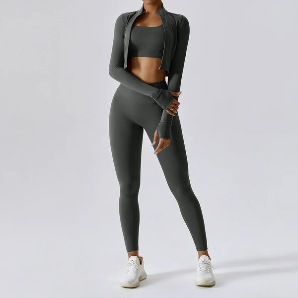 Ensemble de sport femme en 2 pièces - activewear sculptant pour l'entraînement et le yoga
