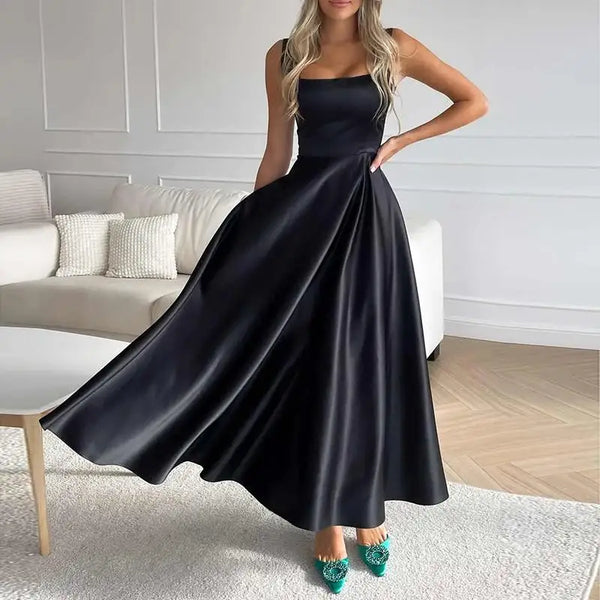 Robe midi sophistiquée - tenue élégante pour femmes