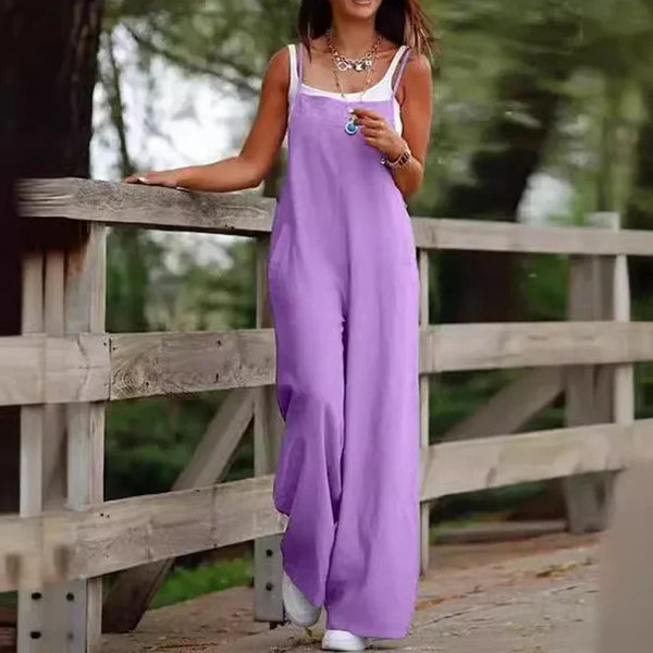 Salopette en lin femme - tenue décontractée au style chic