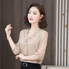 Blouse légère à détails volants pour femmes - tenue de bureau v-neck pour un style smart casual