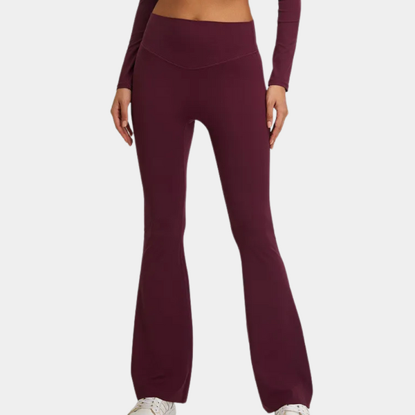 Leggings évasés pour femmes - trousers de yoga taille haute confortables pour un style de vie actif