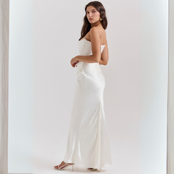 Robe maxi style corset pour femmes - élégante robe de soirée longue pour occasions spéciales