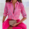 Chemisier féminin chic pour un style smart casual - blouse élégante à motif raffiné