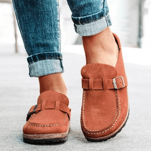 Mocassins femme décontractés - des slip-ons en daim cosy pour un style quotidien