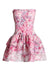 Robe d'été casual pour femme - robe mini à volants floraux en rose pour vos sorties estivales - design élégant et polyvalent