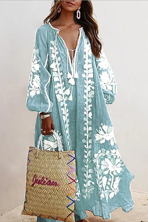 Robe décontractée femme style boho - design floral élégant pour vos sorties estivales