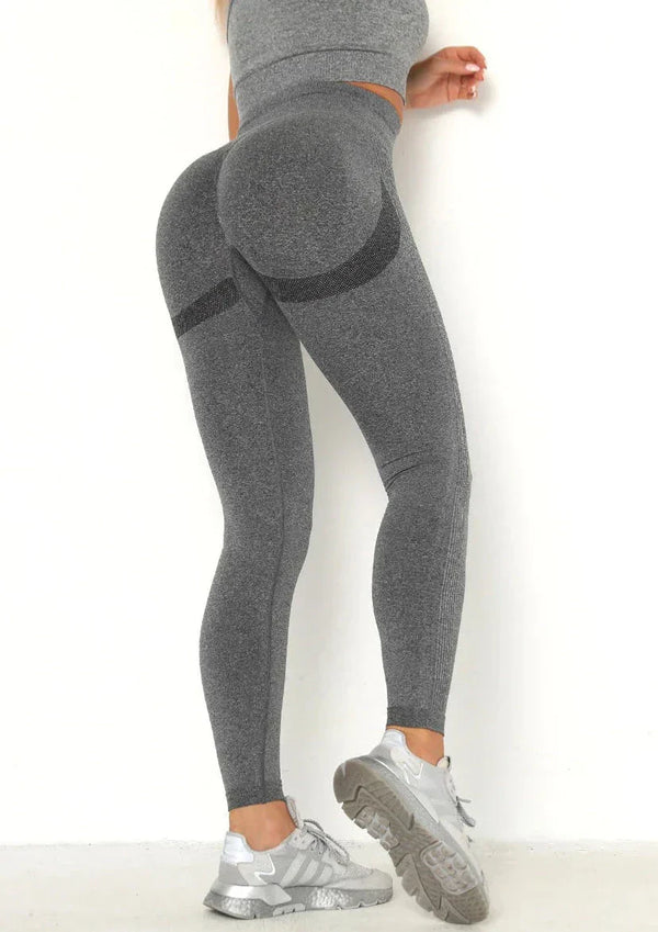 Leggings taille haute pour femmes - activewear extensible en noir