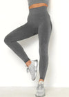 Leggings taille haute pour femmes - activewear extensible en noir