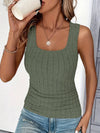 Top sans manches en maille côtelée pour femmes - un essentiel de l'été pour des tenues décontractées