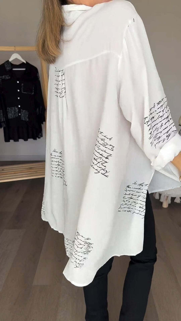 Chemise à boutons pour femmes en viscose, imprimé élégant - blouse chic pour un style sans effort