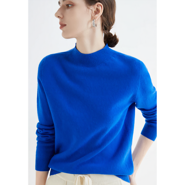 Pull en maille douce pour femme - jumper haut de gamme au col roulé pour casual et bureau - tricot chic et pour tous les jours