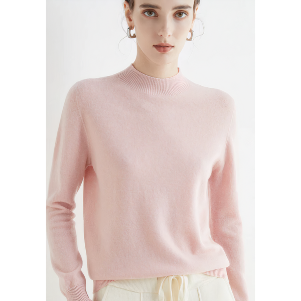 Pull en maille douce pour femme - jumper haut de gamme au col roulé pour casual et bureau - tricot chic et pour tous les jours