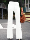 Jeans blancs évasés - pantalon denim chic pour femmes