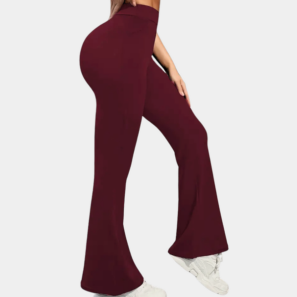 Leggings évasés pour femmes - trousers de yoga taille haute confortables pour un style de vie actif
