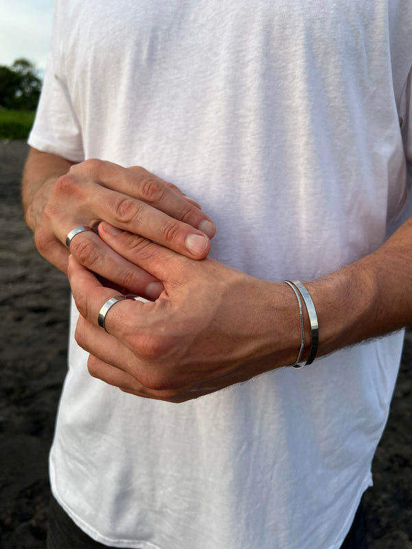 Bague en argent unisexe - Taille unique