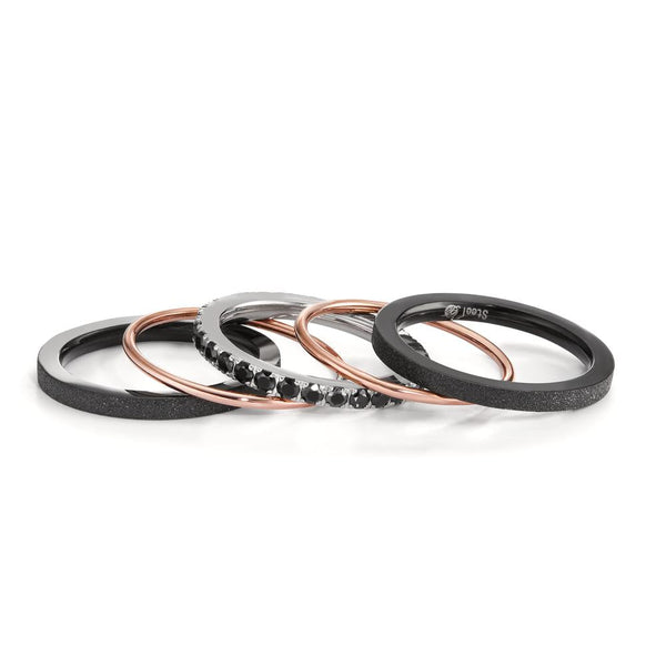 Bague en or rose - bande fine exquise pour femmes