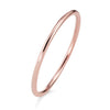 Bague en or rose - bande fine exquise pour femmes