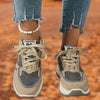 Baskets femmes - sneakers beige tendance et douillettes
