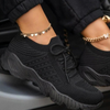 Baskets légères en mesh pour femme - chaussures de sport élégantes à lacets
