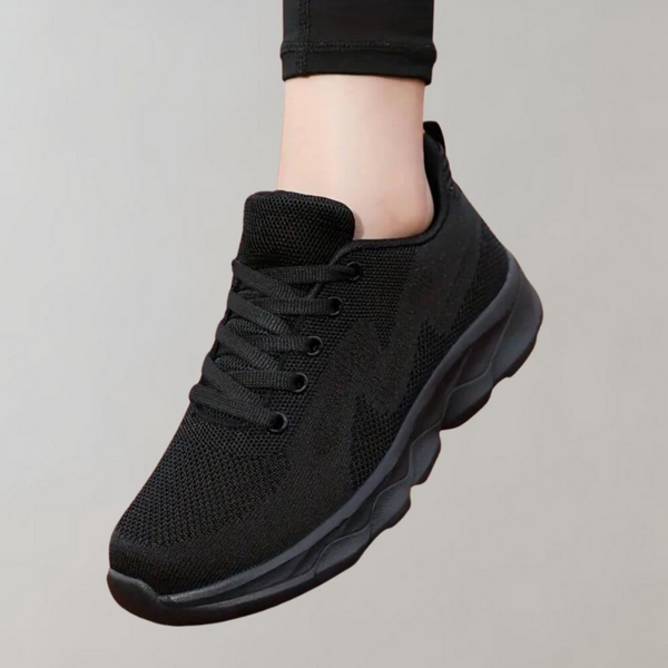 Baskets noires - sneakers respirants et douillets pour femmes
