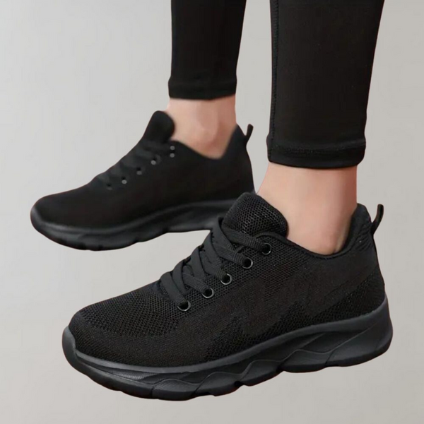 Baskets noires - sneakers respirants et douillets pour femmes