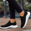 Baskets slip-on pour femmes - chaussures tricotées respirantes et douces