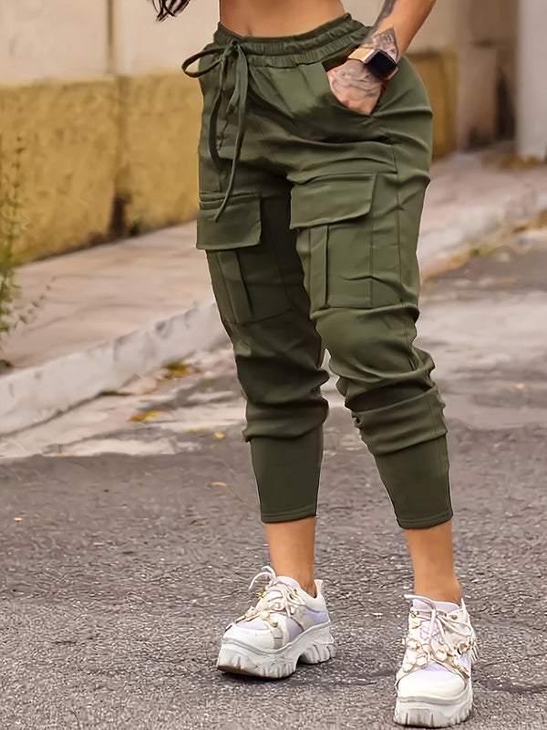 Pantalons cargo légers pour femmes - trousers décontractés polyvalents avec poches