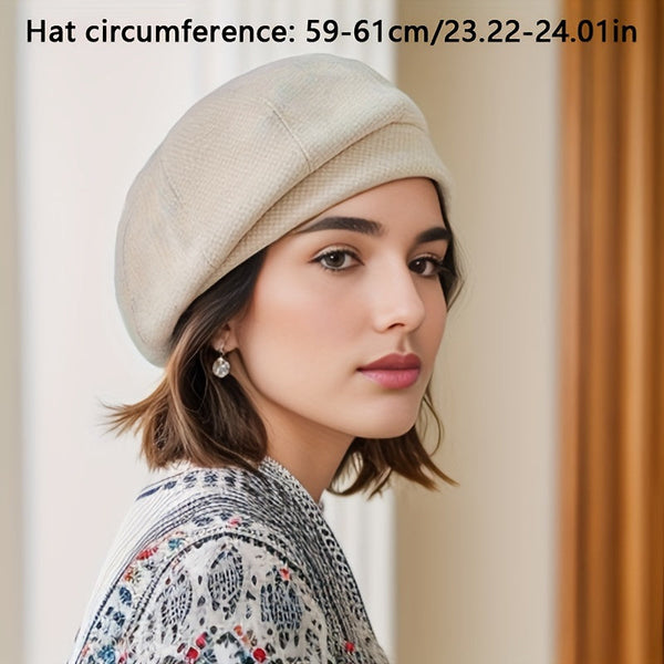 Béret pour femmes - accessoire rétro élégant et chaleureux