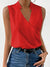 Blouse v-neck - top sans manches élégant pour femme