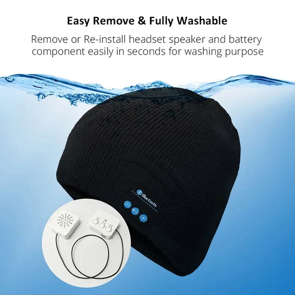 Bonnet bluetooth - écoute de musique sans fil pour femmes