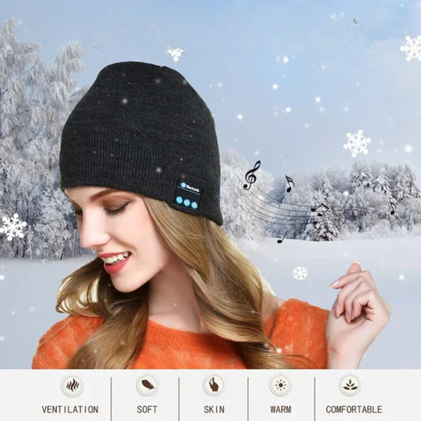 Bonnet bluetooth - écoute de musique sans fil pour femmes
