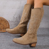 Bottes de cowboy - élégantes bottes western pour femmes jusqu'aux genoux