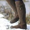 Bottes de équitation en similicuir (PU) pour femmes - chaussure élégante et waterproof