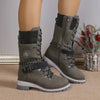 Bottes d'hiver imperméables - bottines à lacets pour femmes