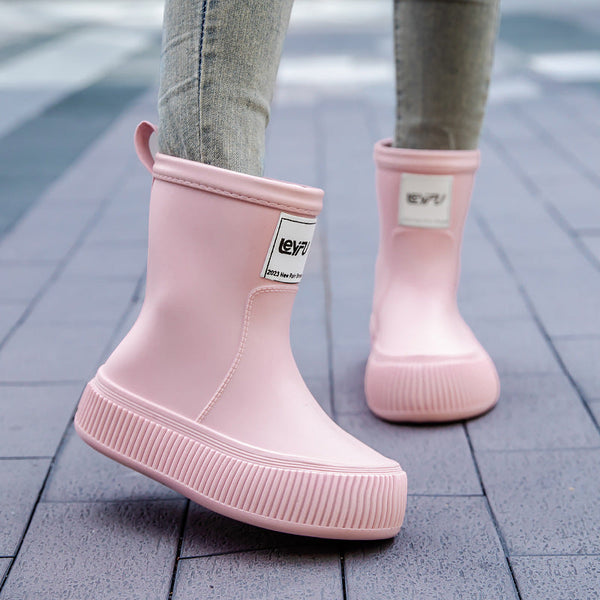 Bottes en caoutchouc étanches antidérapantes - élégantes bottes de pluie pour femmes