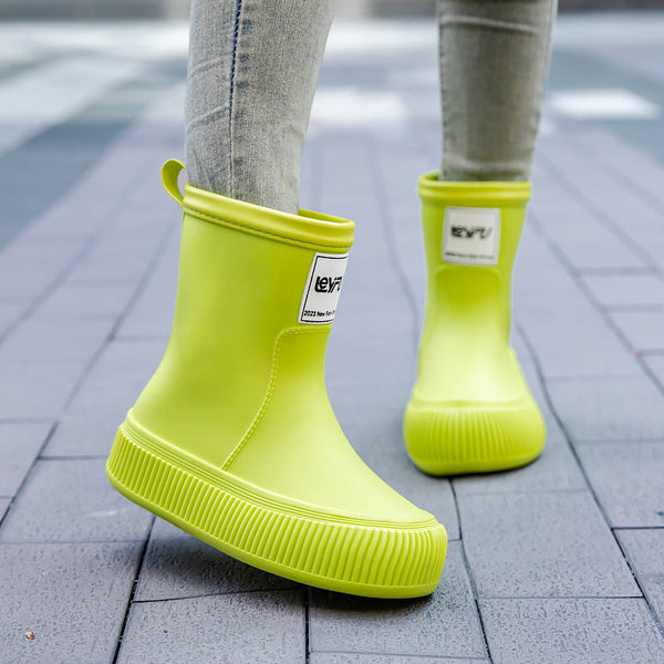 Bottes en caoutchouc étanches antidérapantes - élégantes bottes de pluie pour femmes